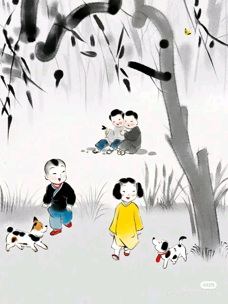 童趣插画,走过童年,回忆童年,更觉童年的美好.