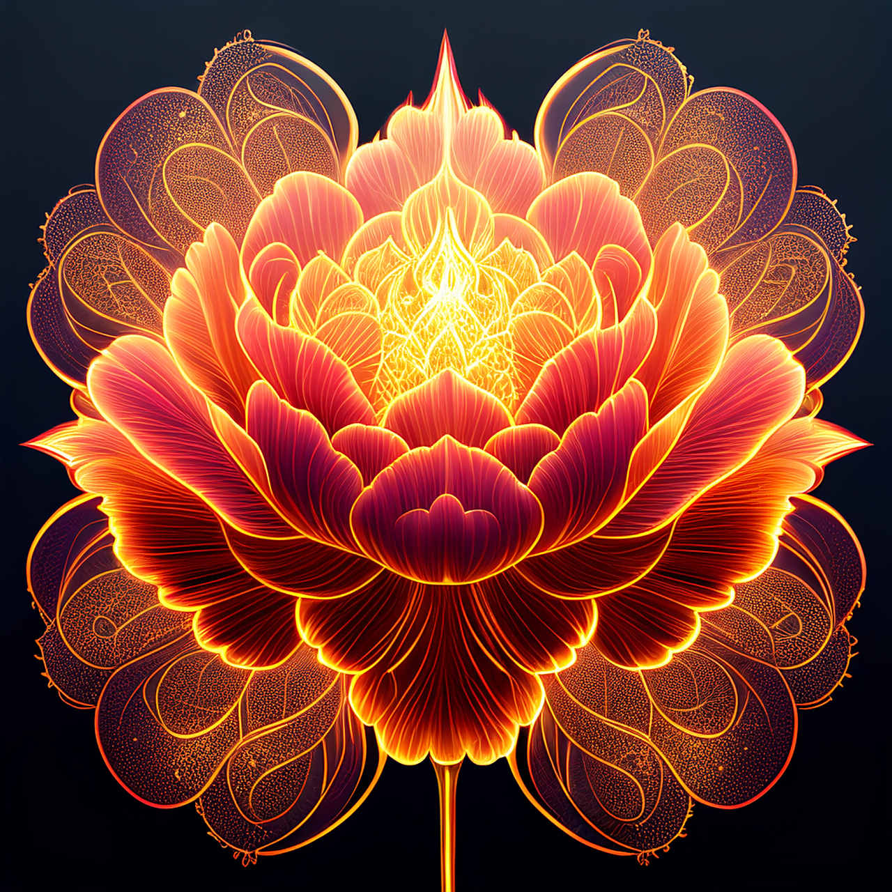 ai绘画抽象画-牡丹花#涂鸦一格ai绘画# #ai绘画# #搜享宝藏扶持计划