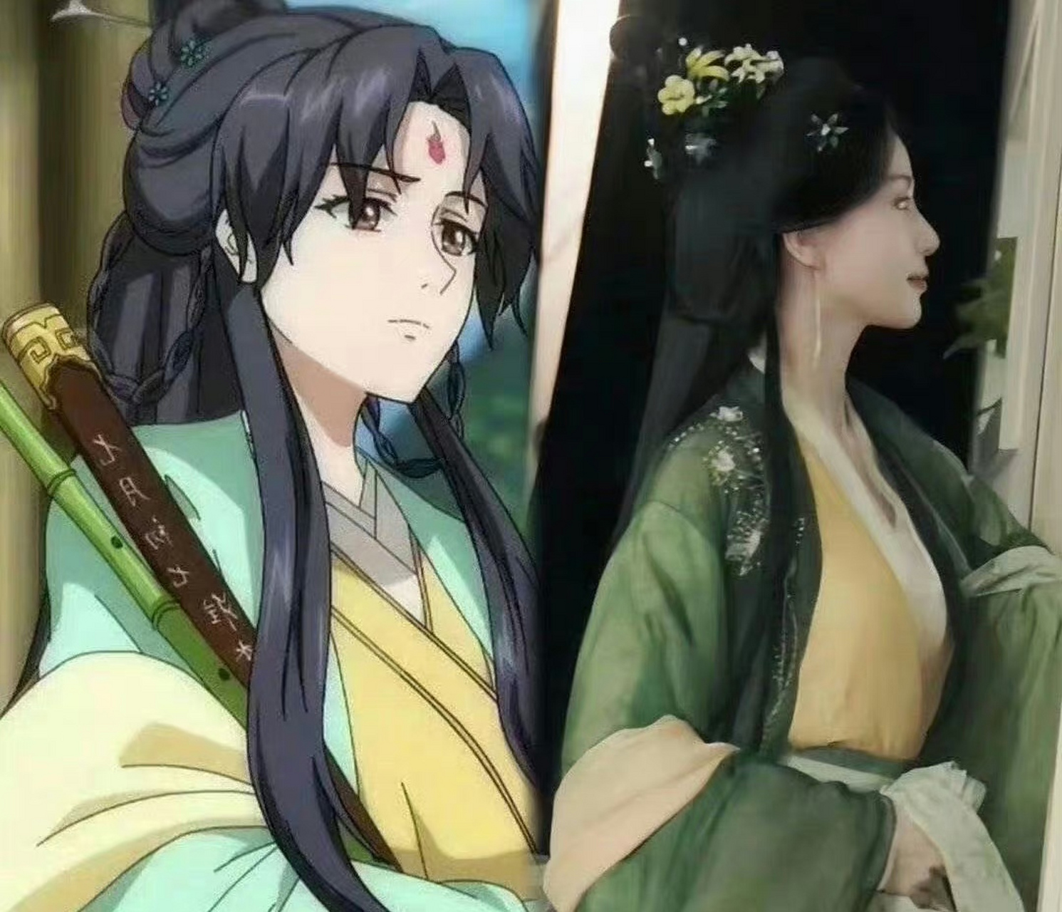 刘诗诗《狐妖小红娘淮竹篇》东方淮竹路透造型曝光,天选淮竹啊,和动漫