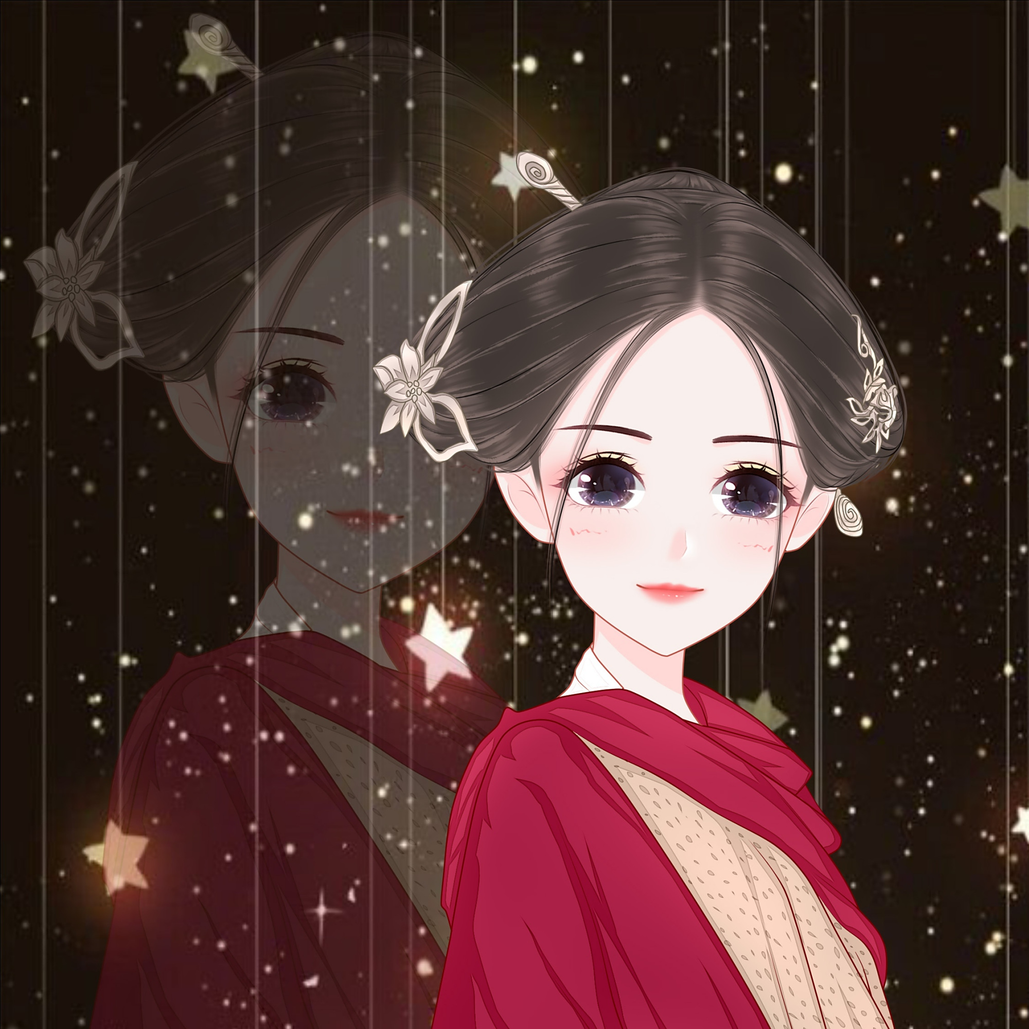 红衣陈芊芊动漫女生高清头像