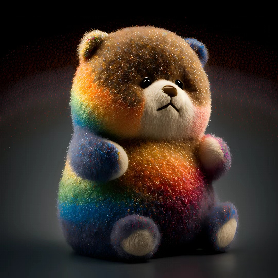 ai画萌宠「19」可爱小熊·3