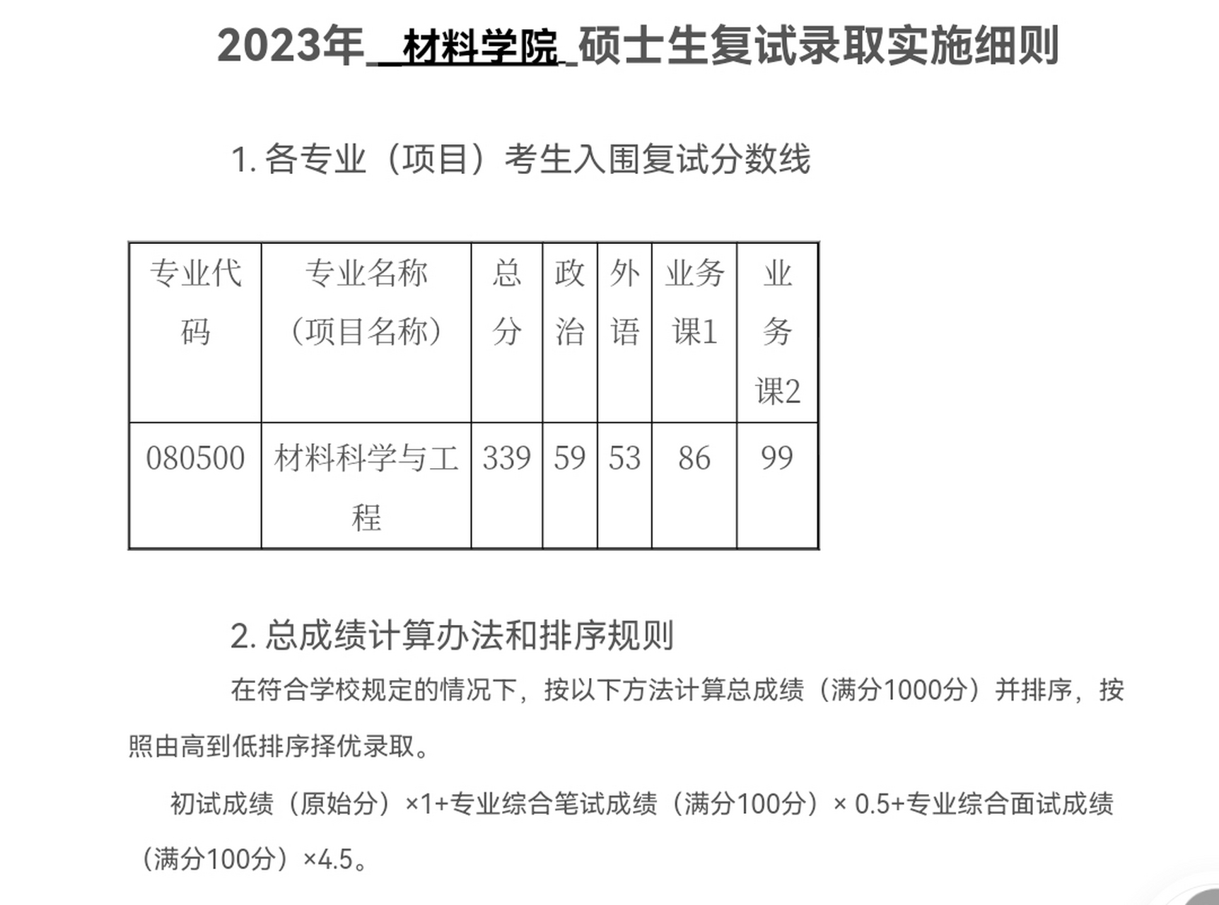 清华大学材料学院划定的复试线心眼子真多,该校材料科学与工程的复试