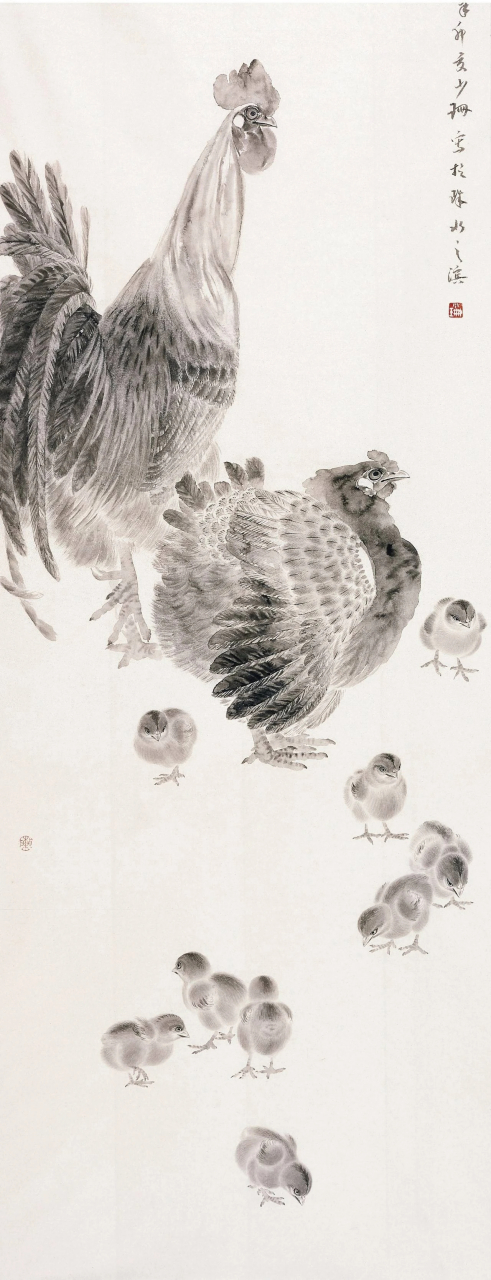 刘云博花鸟画,讲意境画面!#当代中国画# #当代花鸟画# #中国画