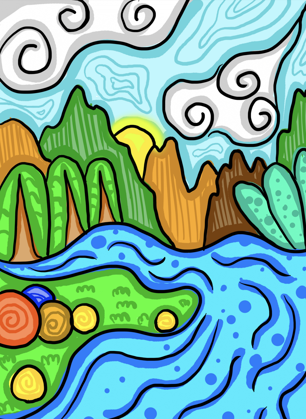 适合6-7岁宝宝的创意儿童画