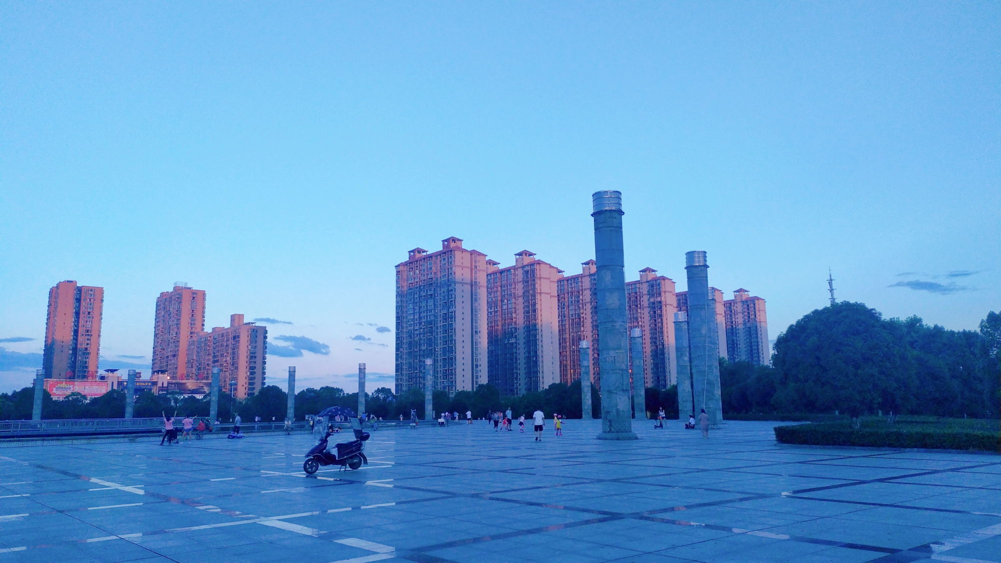 湖南祁阳陶铸广场迷人夜色