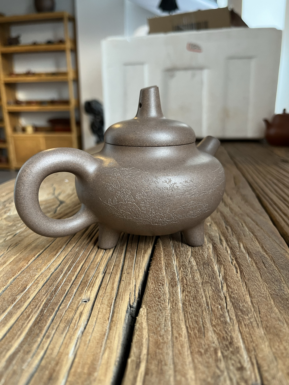 省大师王福君老师作品 【大成壶】 云雾沉香泥,290cc 王老师晋升省