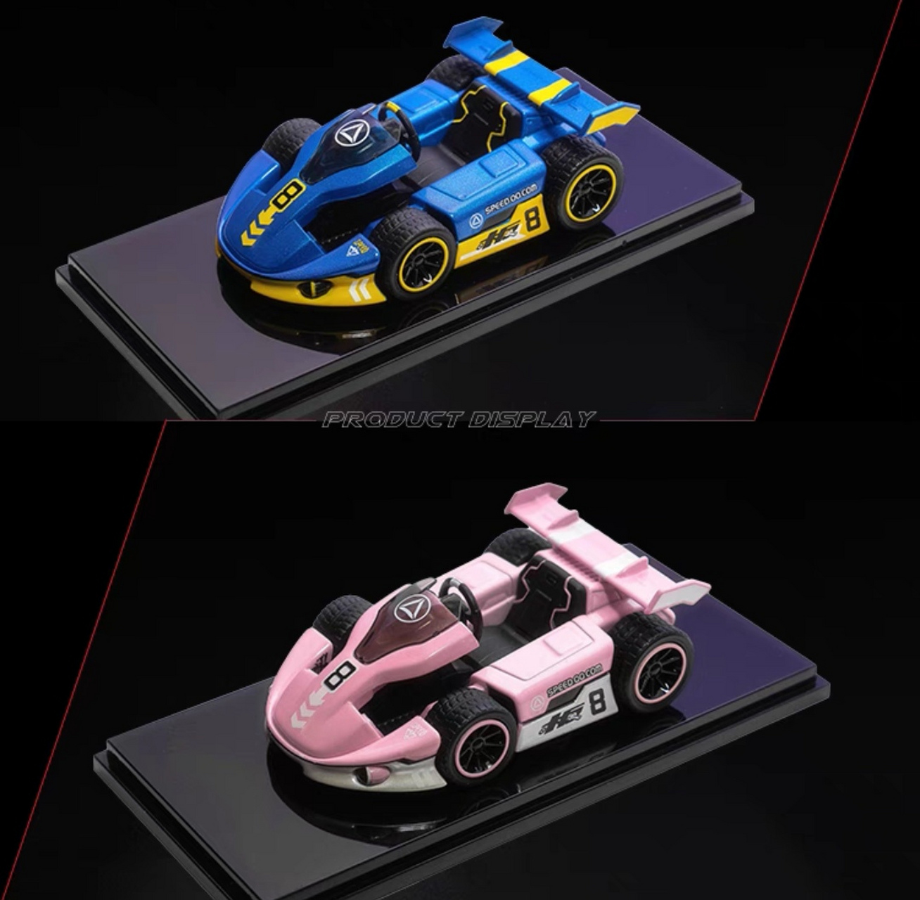 qq飞车手办小板车模型汽车车模合金礼物男孩赛车带防尘罩玩具摆件!