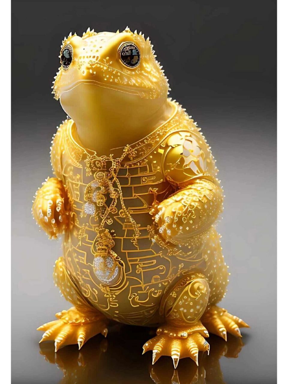 金蟾还有官运亨通,镇宅辟邪,旺财等多重寓意