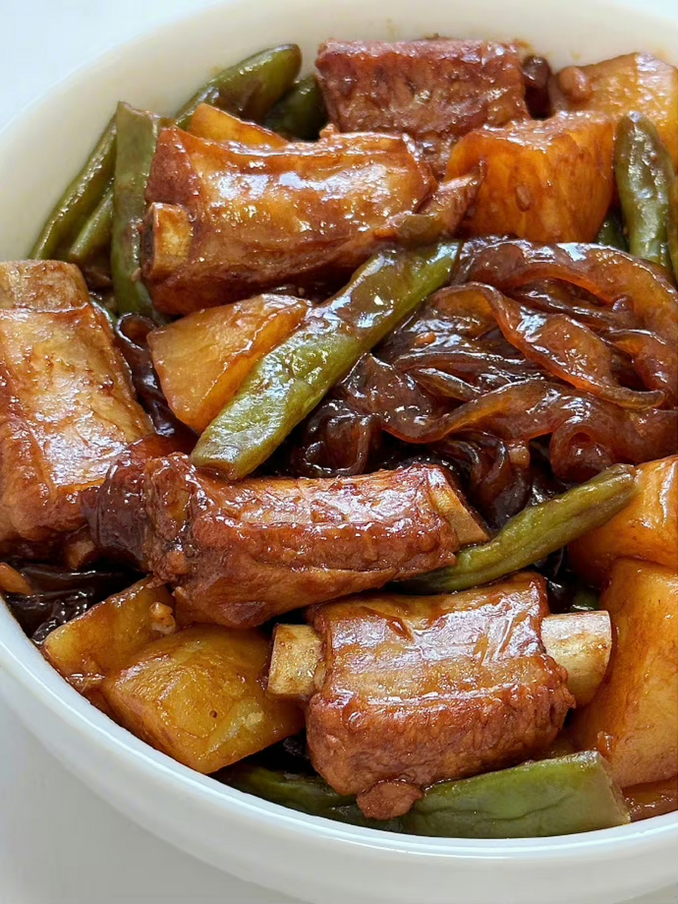 排骨土豆08炖豆角