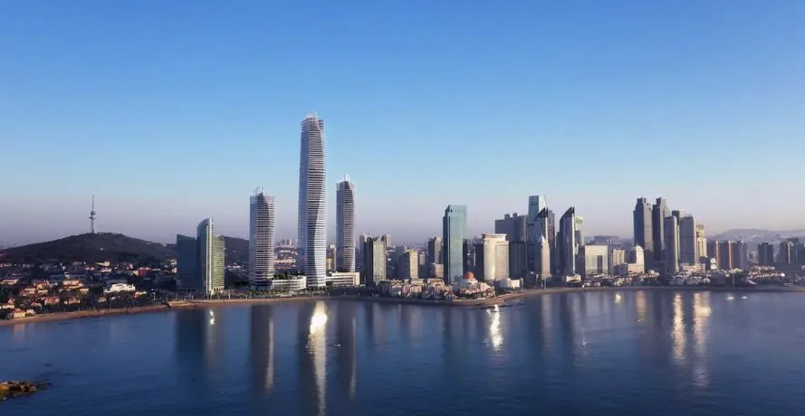 中国各市第一高楼:青岛——海天中心t2,高度众望所归