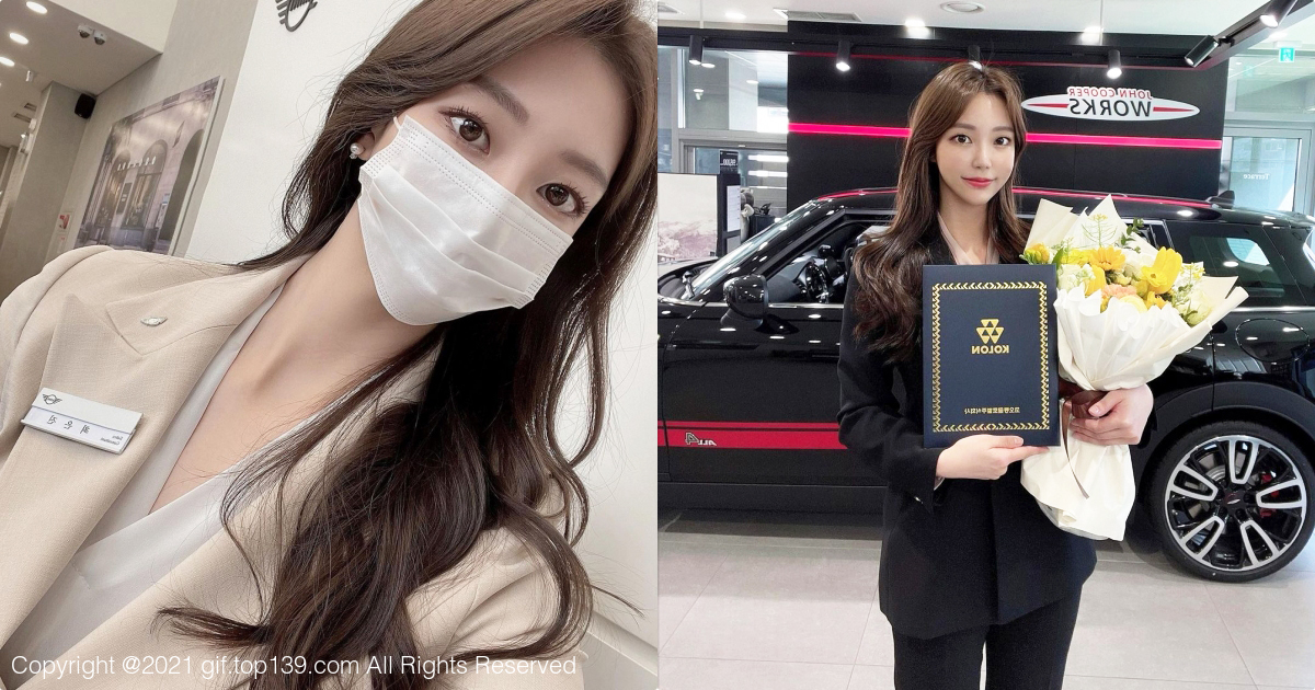 Mini Cooper超高颜值美女女业务，让人看了想立刻买车！