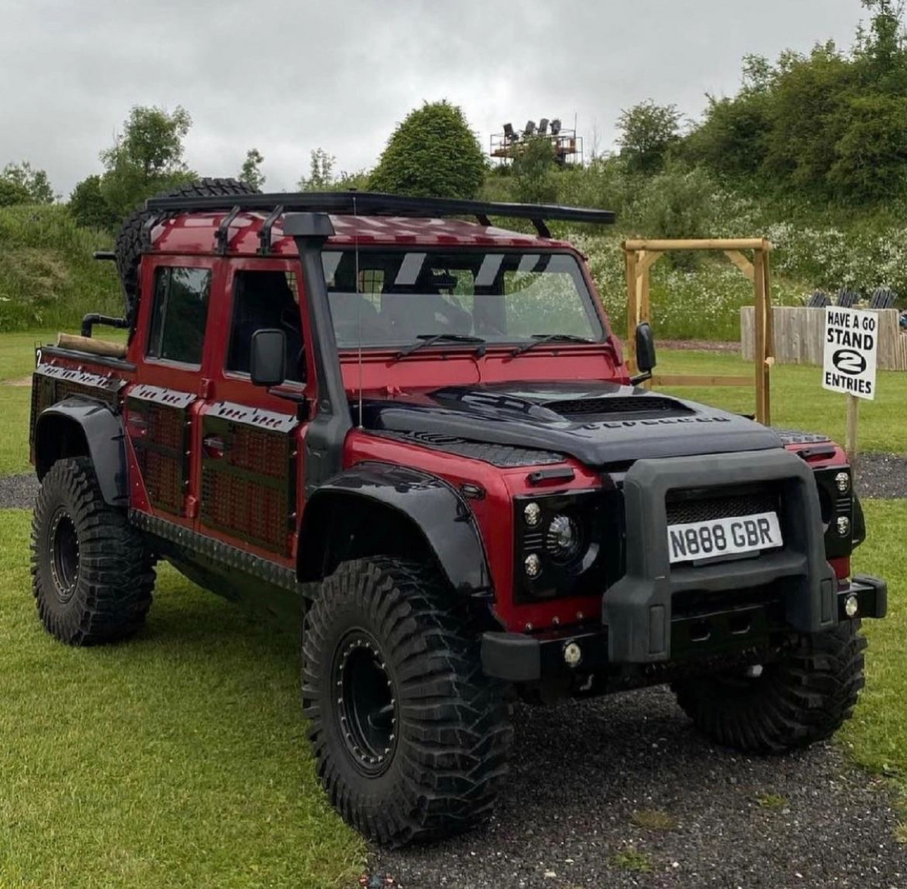 路虎卫士110皮卡#路虎卫士# #皮卡改装