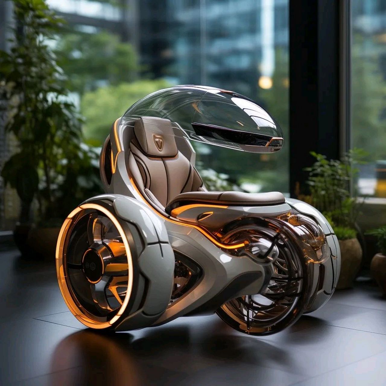 给广大上班族设计了一款智能单人独享梦想汽车.