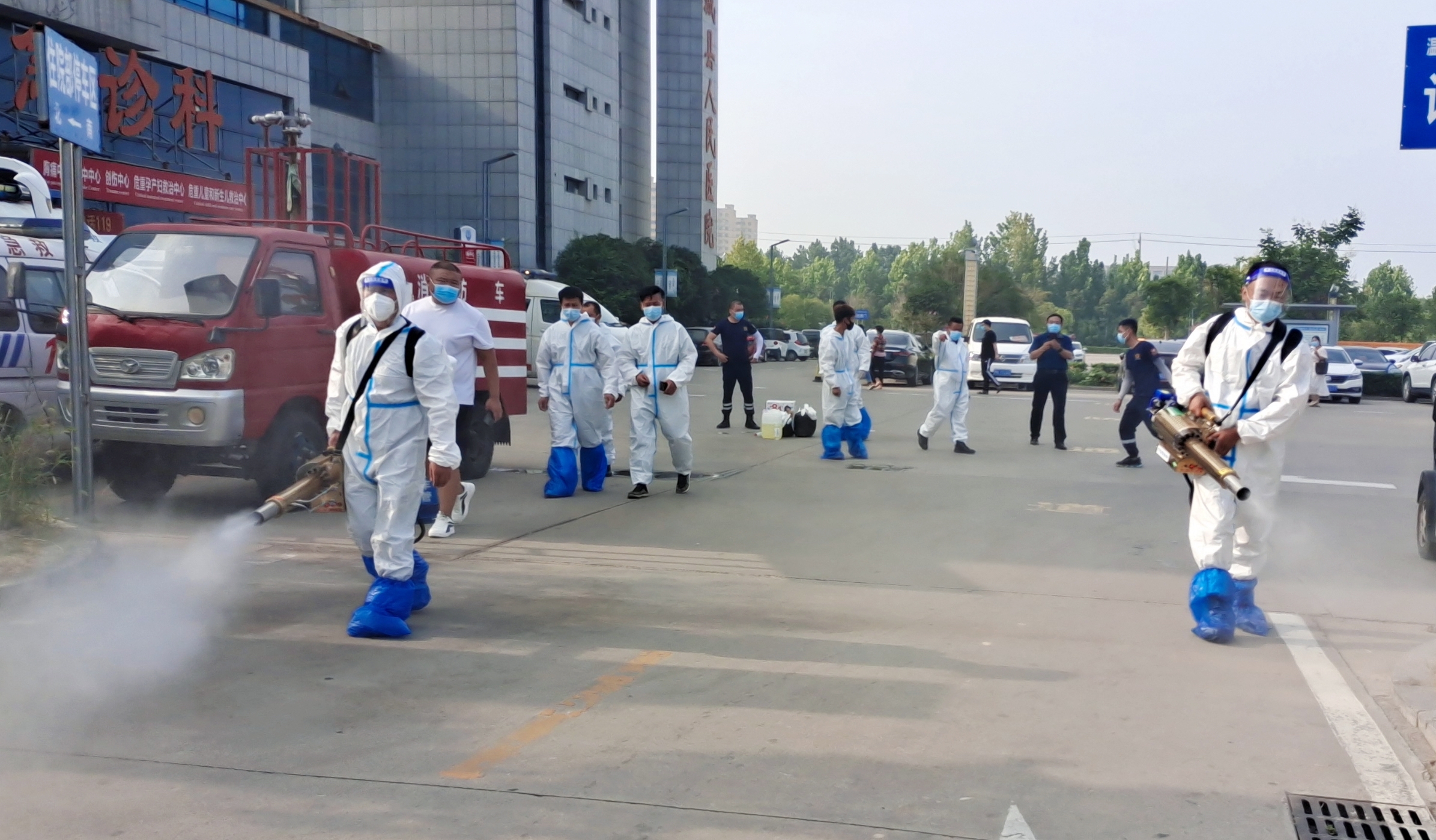 河南虞城:红十字玄鸟救援队助力疫情防控