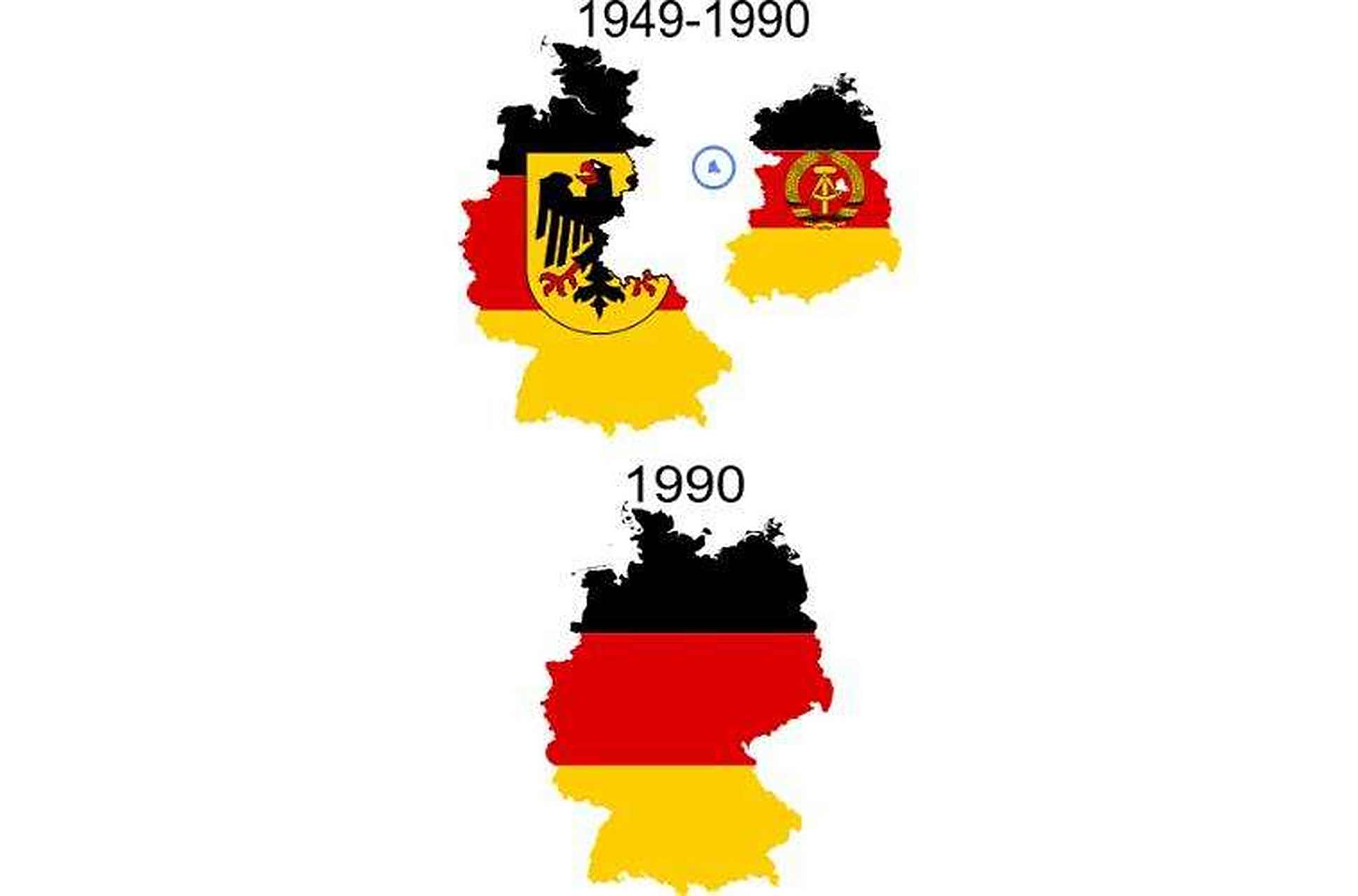 1990年,联邦德国(西德)和民主德国(东德)统一之前的时候,西德的国民
