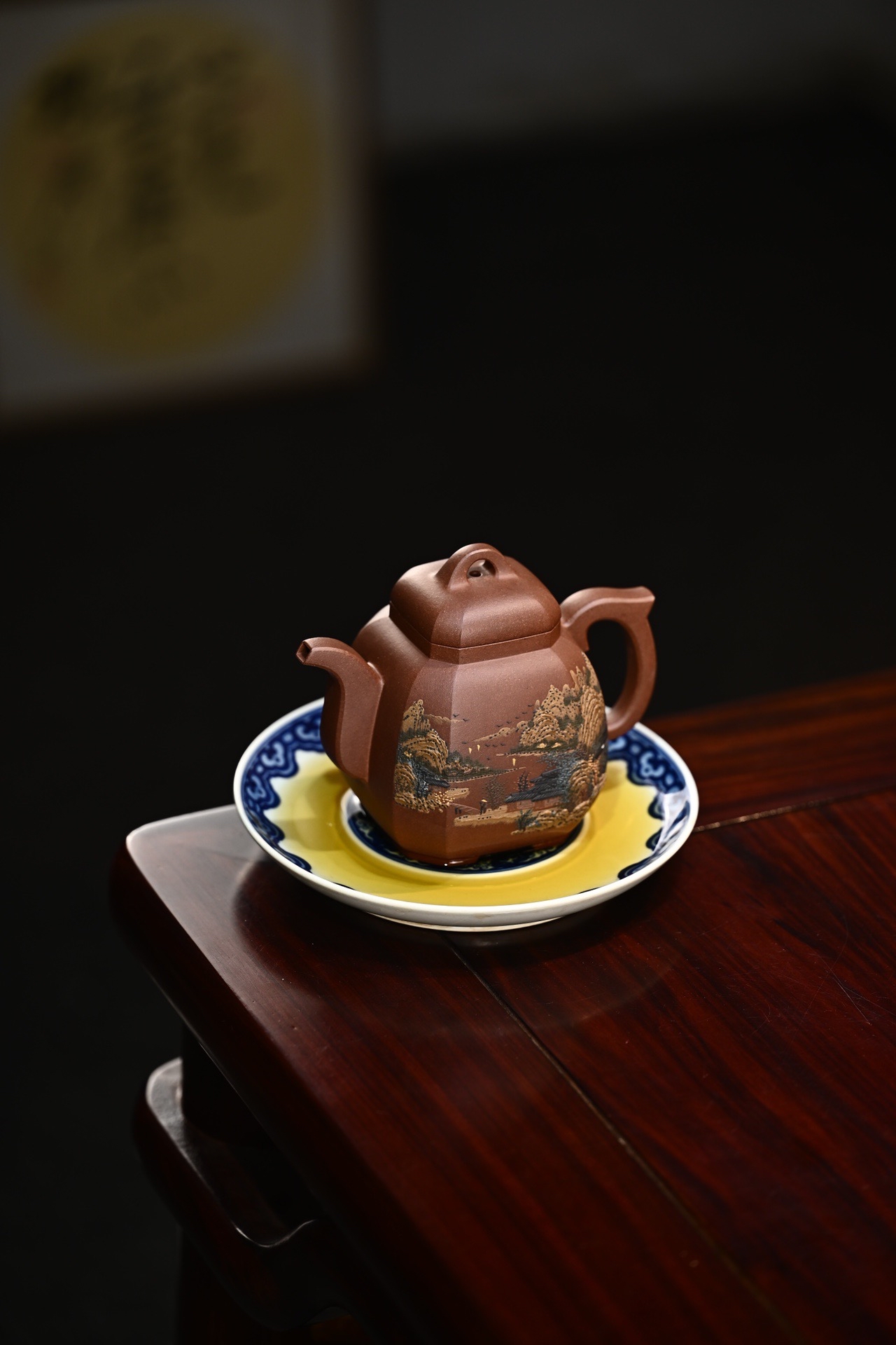 宜兴紫砂壶施昌全手工福临八方原矿底槽清360cc