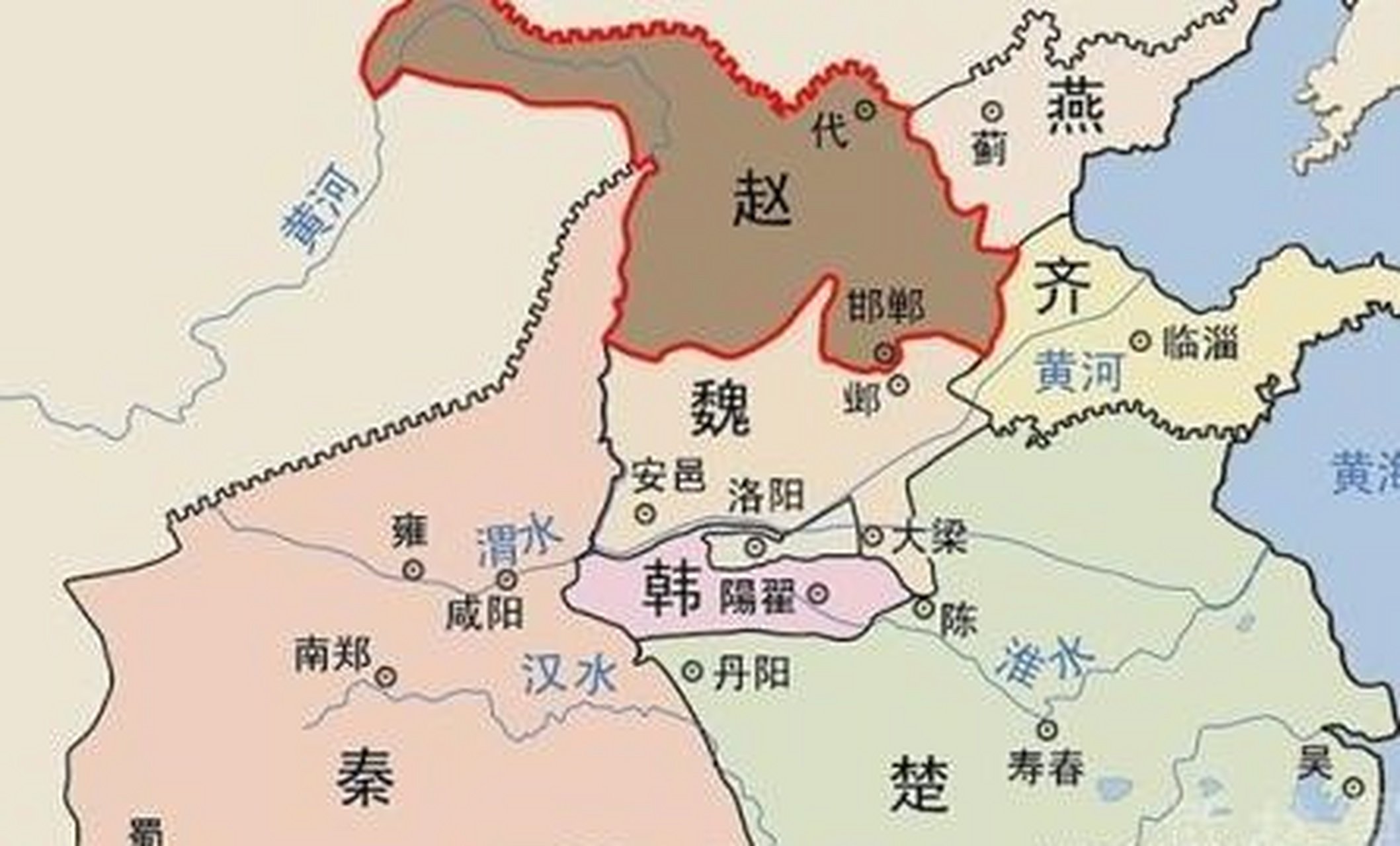 赵烈侯赵籍,9年 赵武侯赵武公,13年 赵敬侯赵章,12年 赵成侯赵种,25