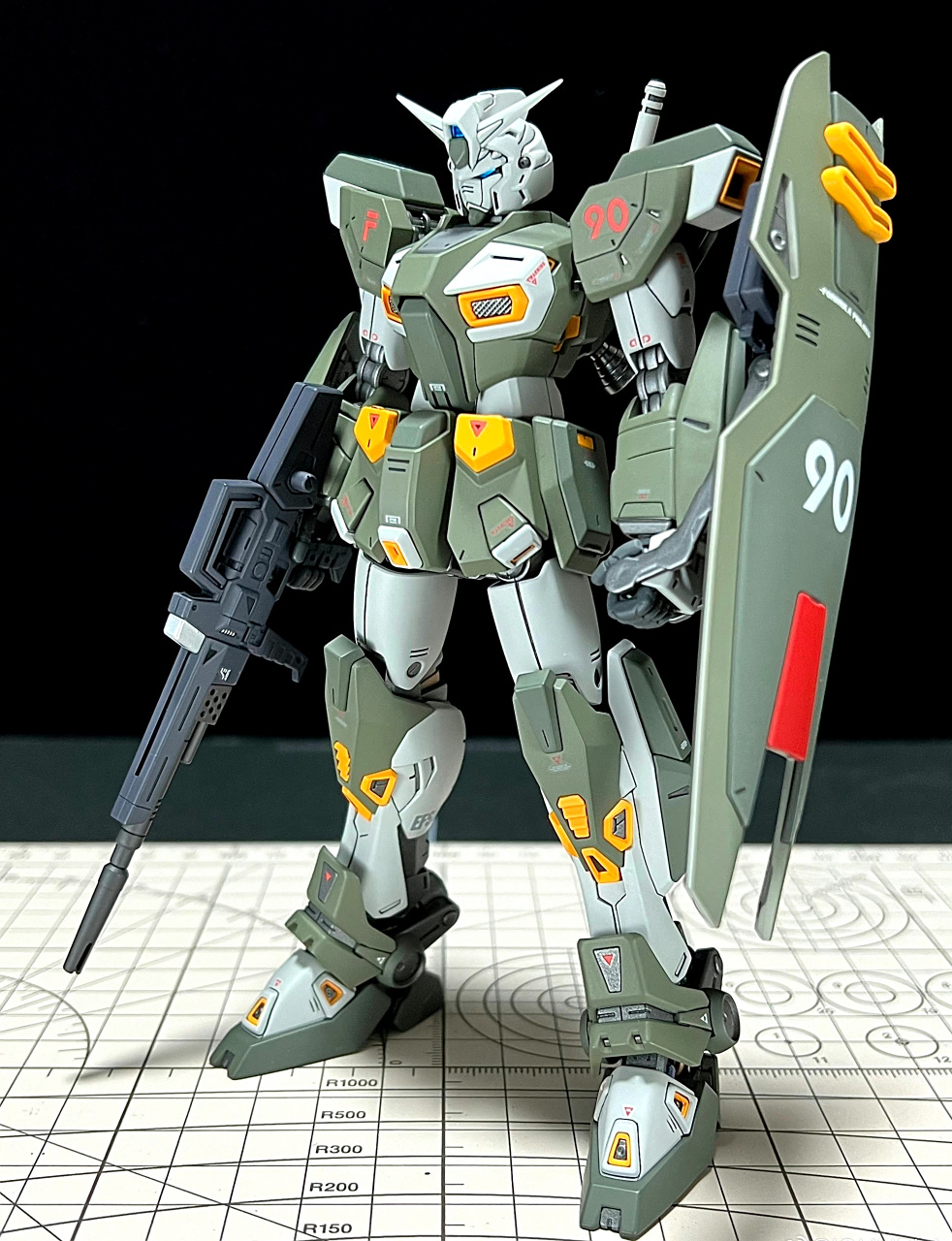 模型欣赏:机动战士高达 mg 高达f90 j形态,高达f90的全装甲状态,by