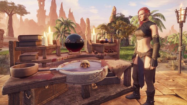 《conan exiles》是一款非常好玩的开放式沙盒类生存游戏