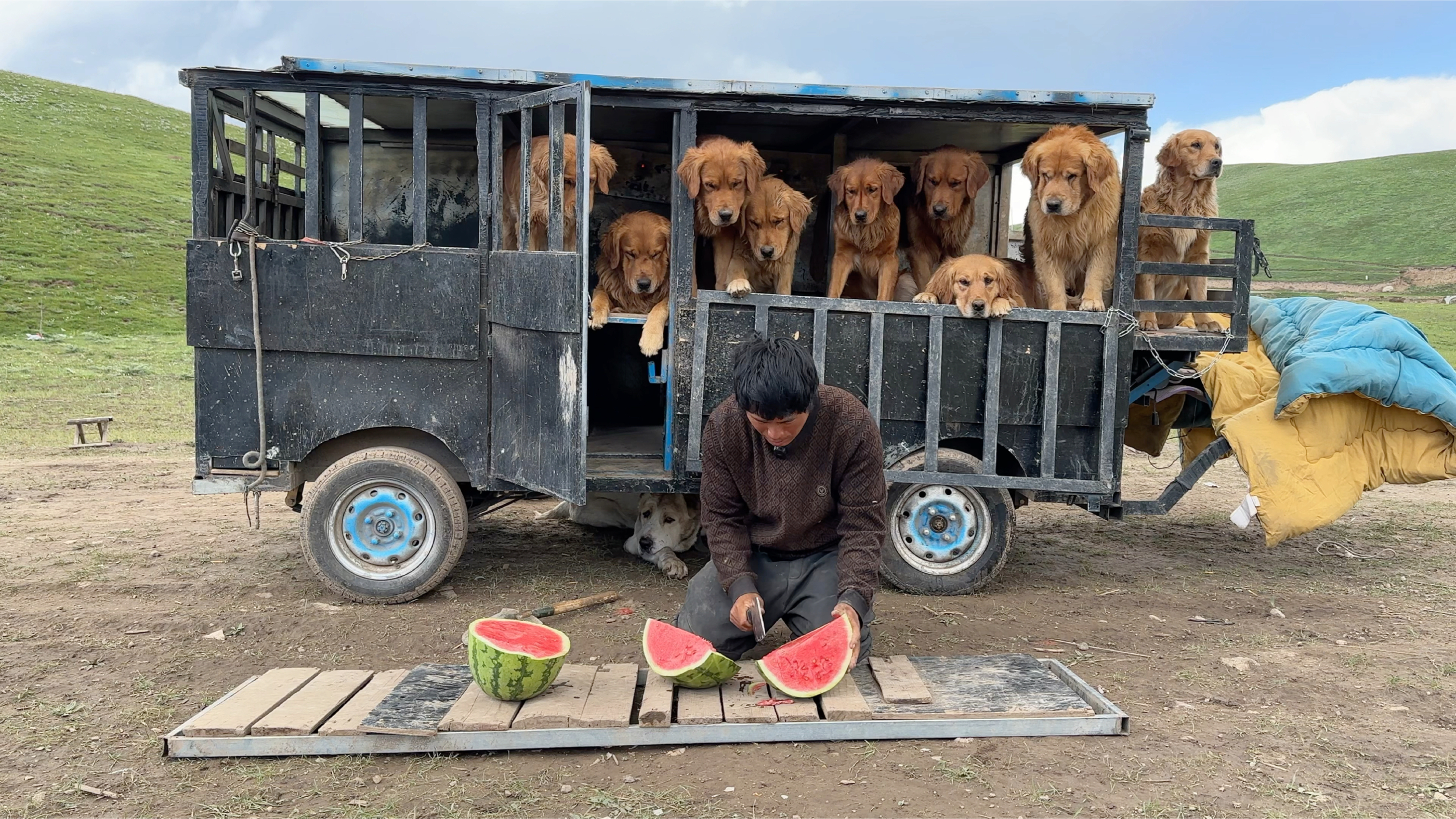 出发西藏第68天,今天没有肉吃水果还是要吃点