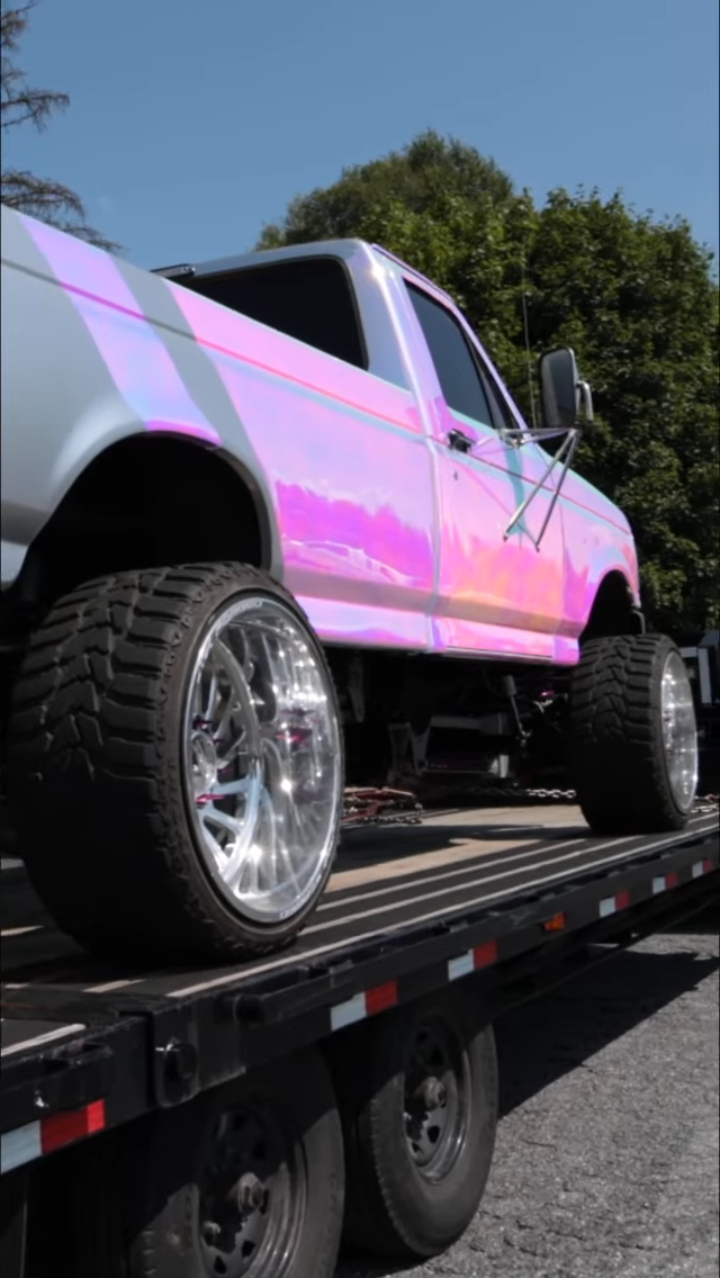 皮卡车改装车衣改色膜可定制图案