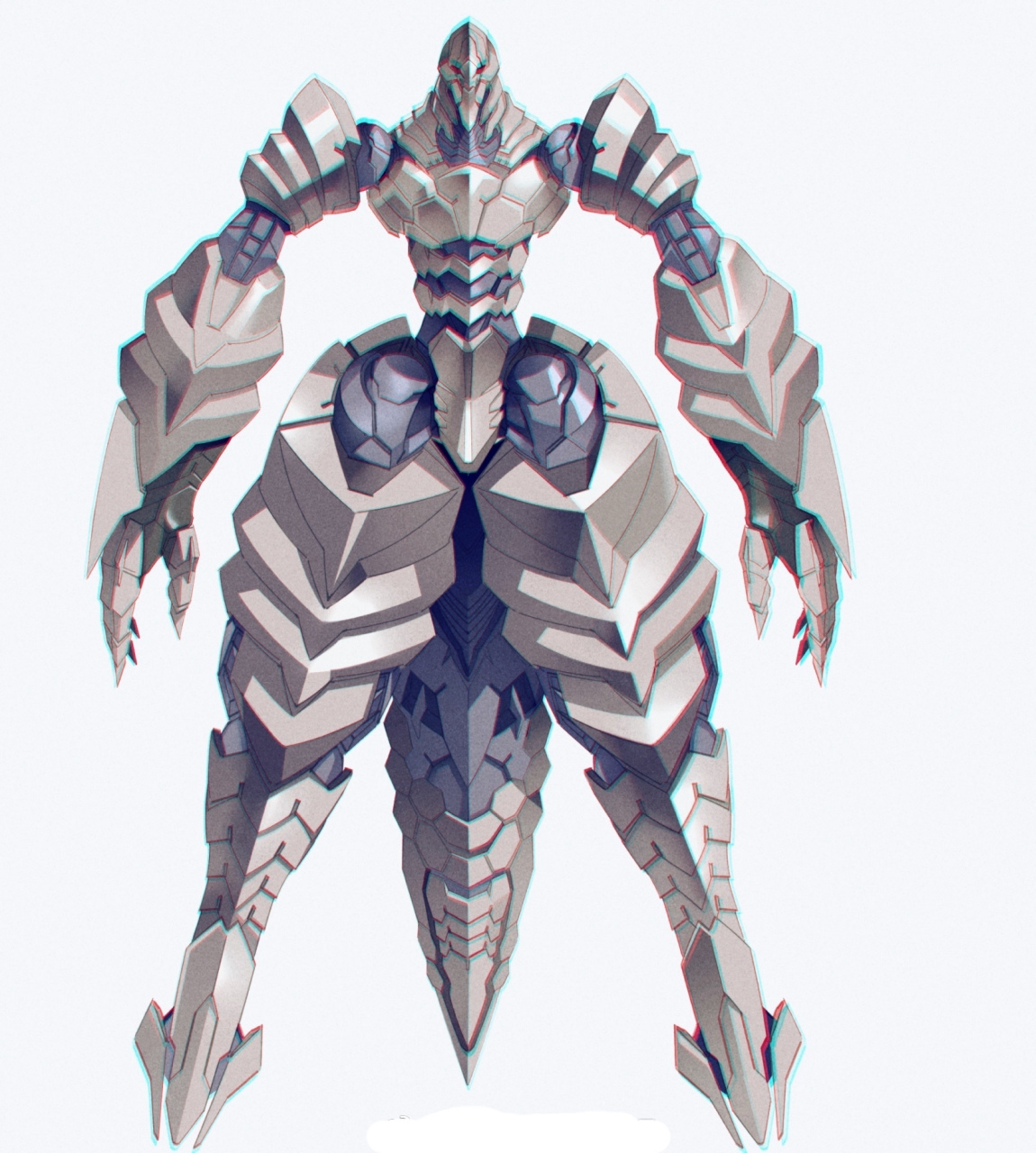 一组机甲化的奥特曼经典怪兽/宇宙人,by zaisommosiaz.