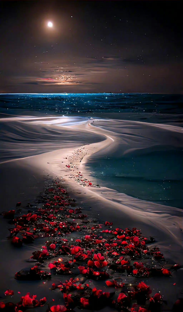 人生建议:远离任何消耗你快乐的东西,宁静的夜晚,月牙弯弯,柔柔月光带