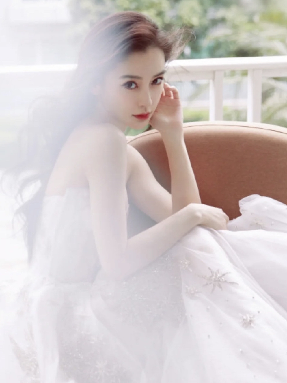 angelababy婚纱礼服!