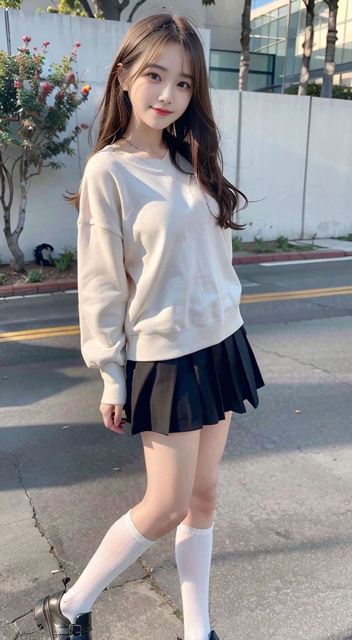 ai户外街拍清纯甜美小姐姐#ai共创计划# #日常穿搭# #时尚穿搭