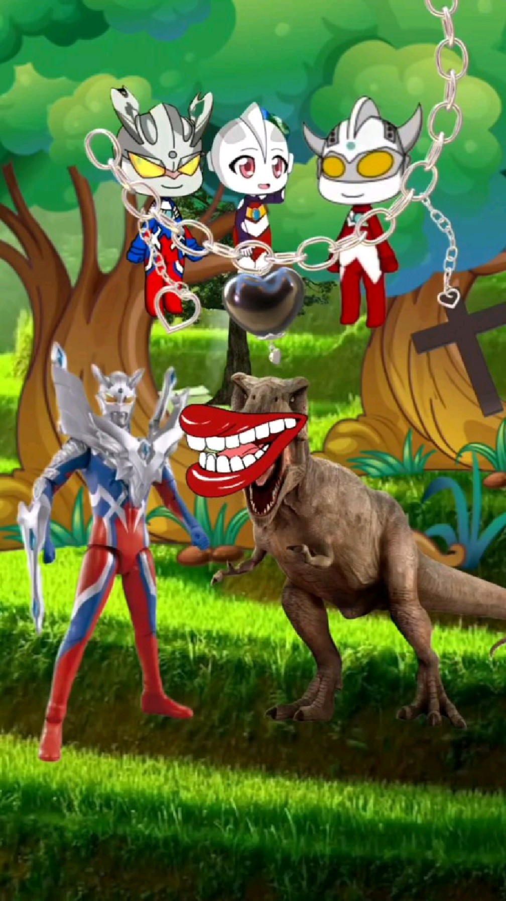 赛罗奥特曼大战霸王龙