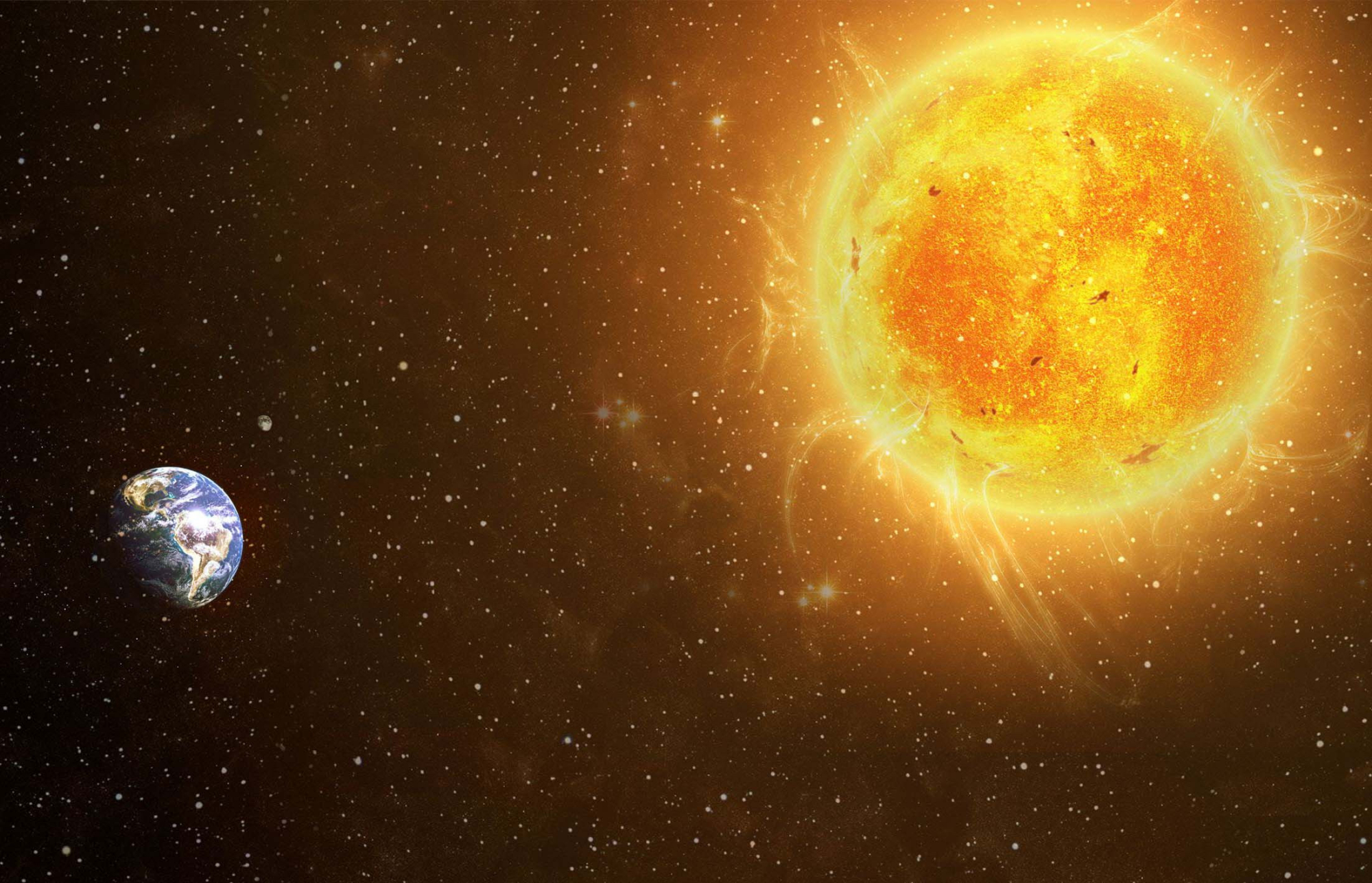 太阳表面温度5500摄氏度,地球都被烤热了,为何太空却是冰冷的?