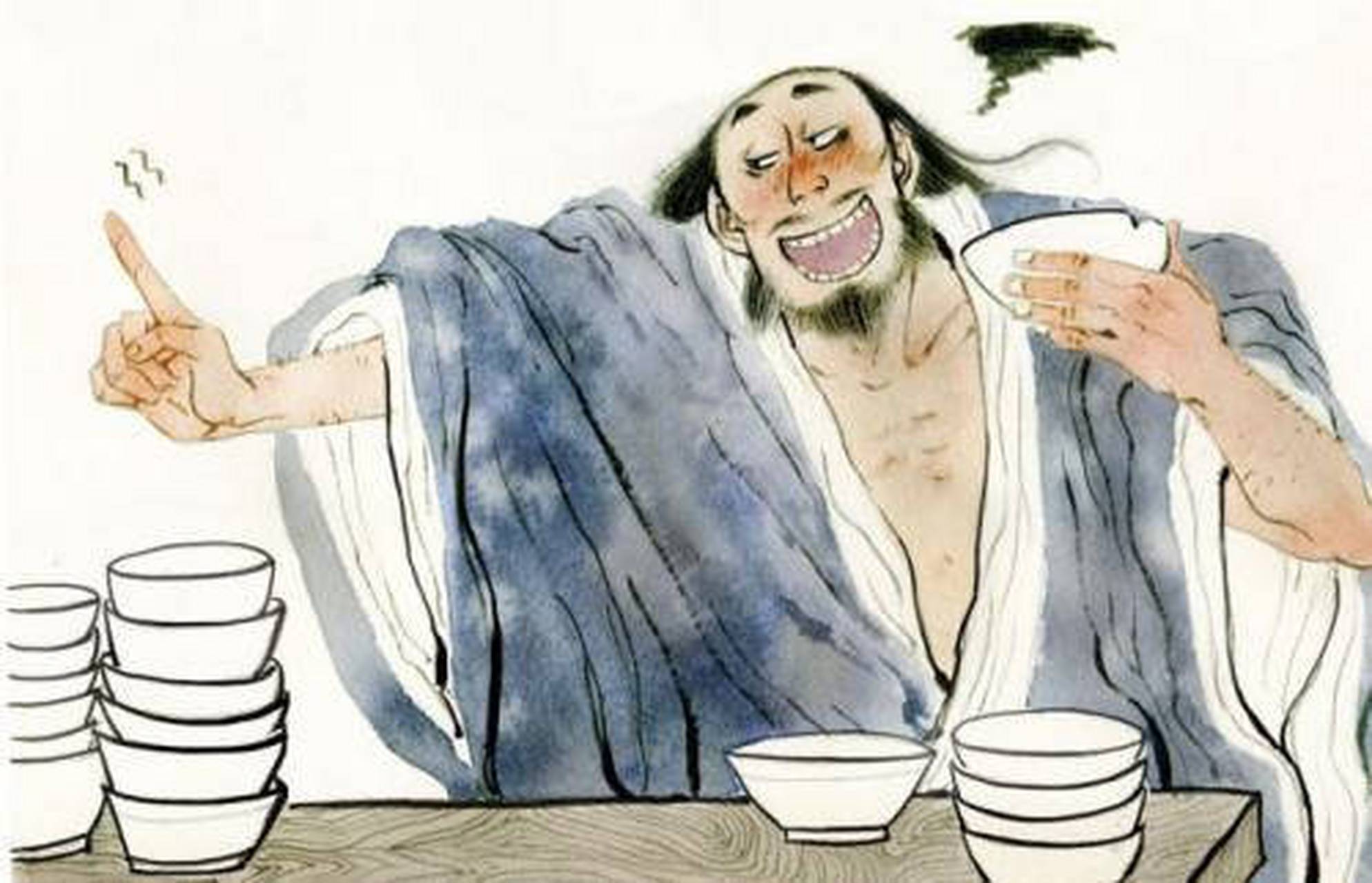 一次,在朋友家喝酒,已喝了很久,忽然乌云遮空,马上要下雨了.