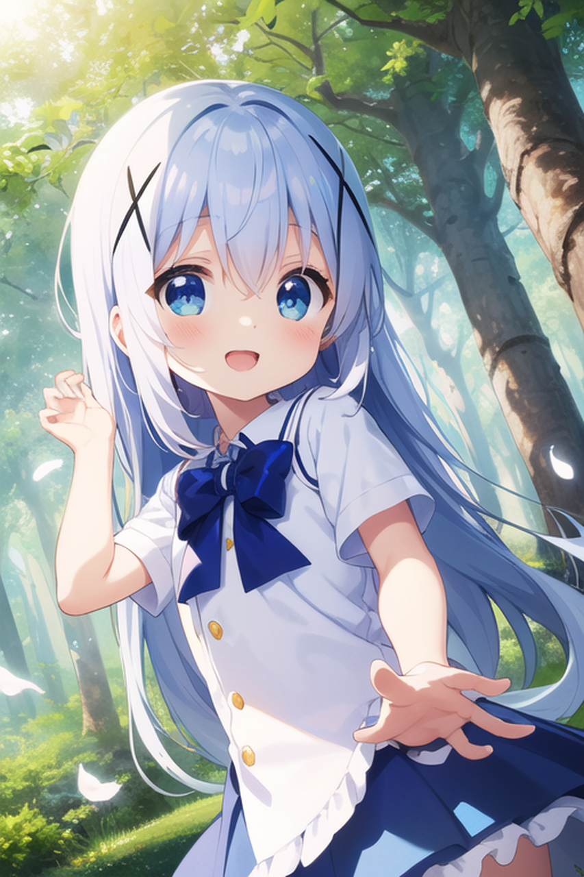 二次元美图# #动漫美图# 利用ai生成的身形娇小却意外地能干的智乃酱