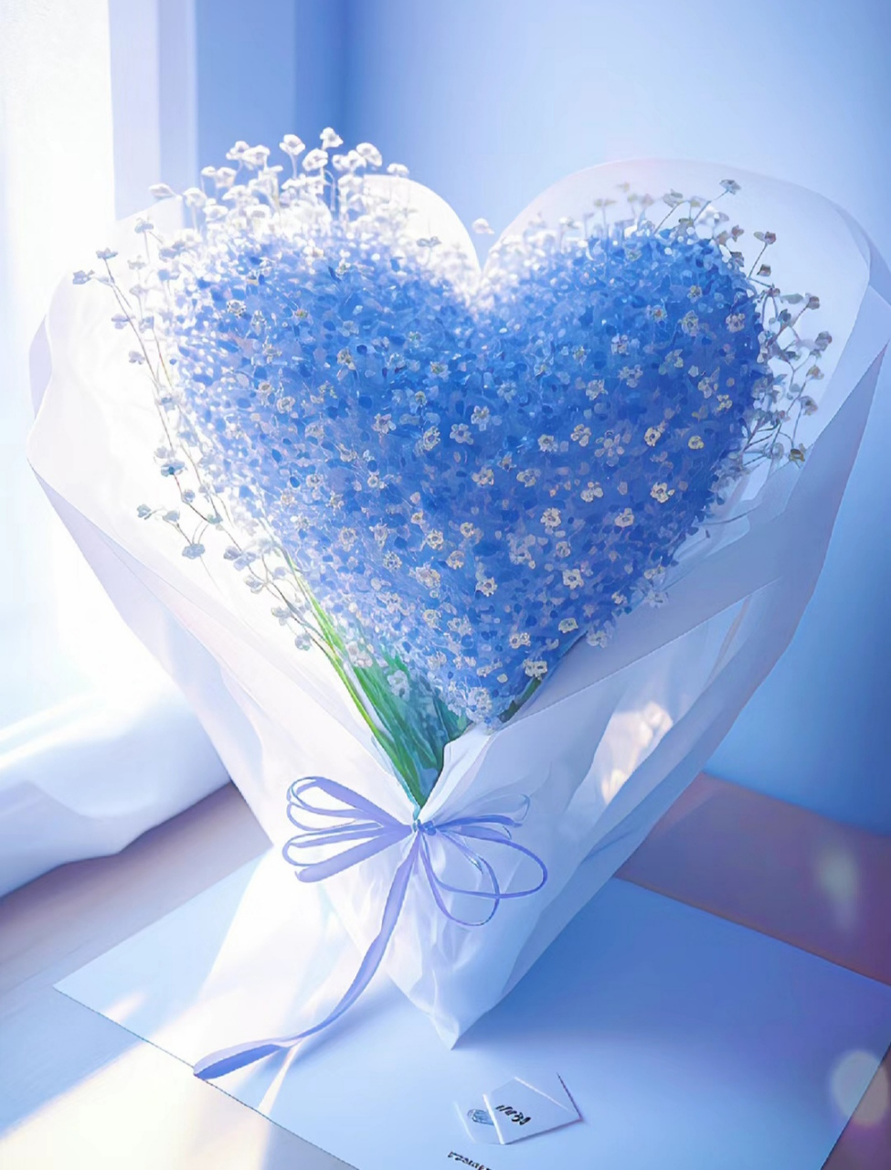 蓝色满天星花语送朋友(蓝色满天星花语和寓意怎么写)