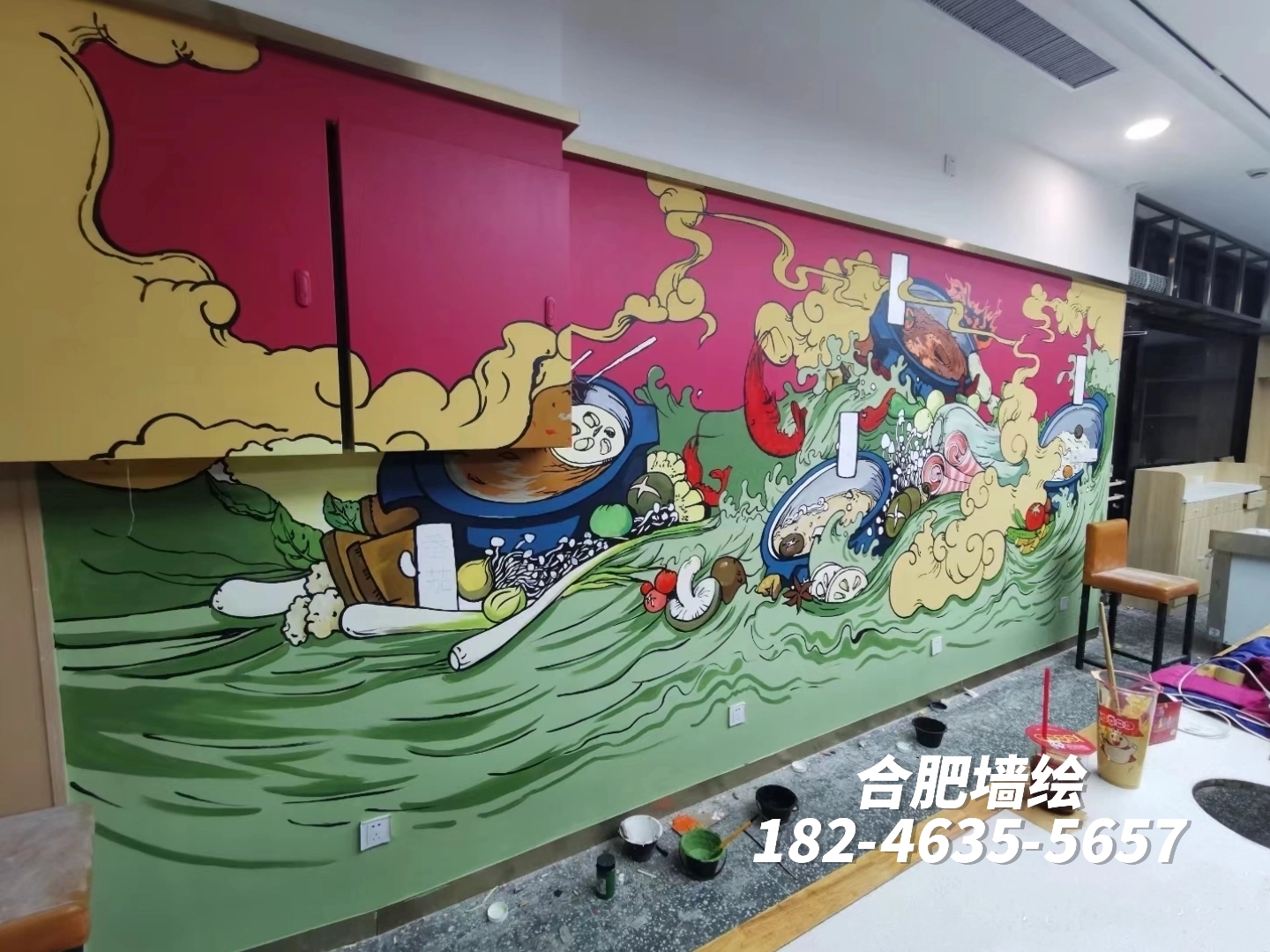 合肥墙绘/合肥架空层彩绘/合肥浮雕手绘墙画/合肥墙体彩绘/涂鸦