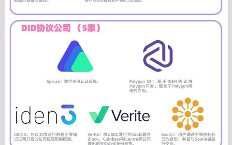 一图读懂Web3：DID行业的公司有哪些？