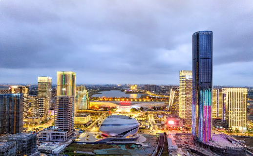 苏州高铁北站夜景图