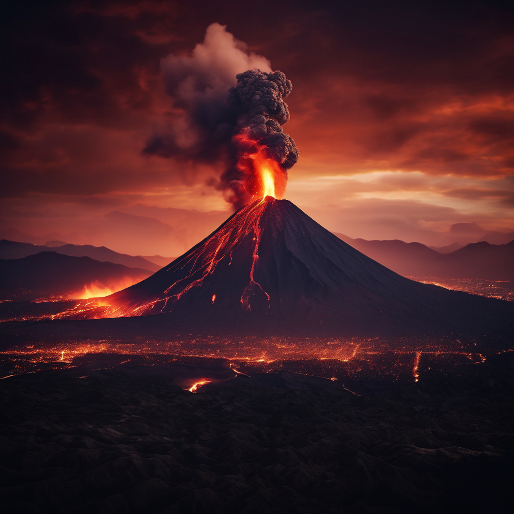 火山爆发,末日来临