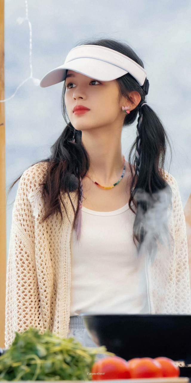 周也漂亮双马尾