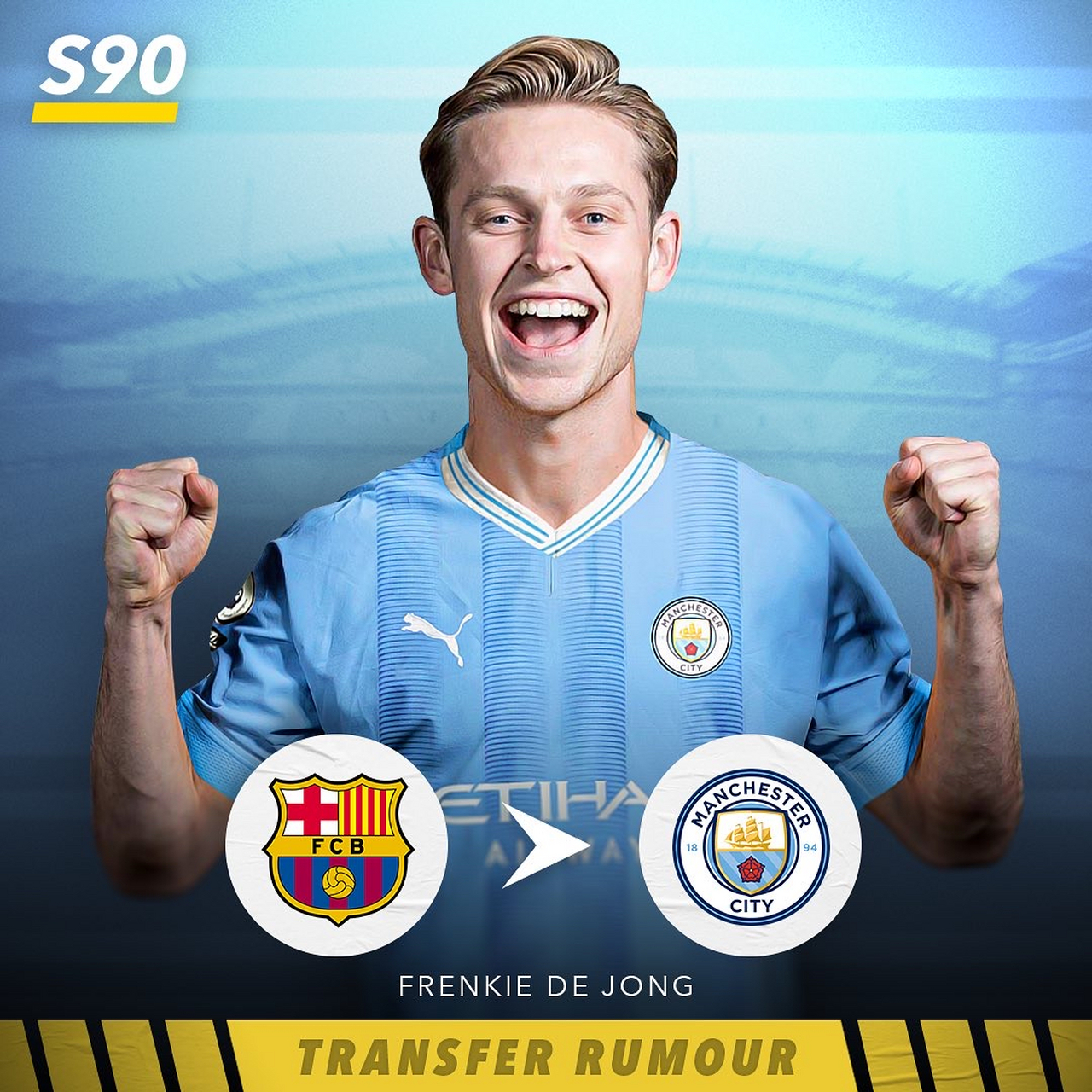 1 亿欧元收购弗兰基·德容,以测试巴塞罗那的决心.