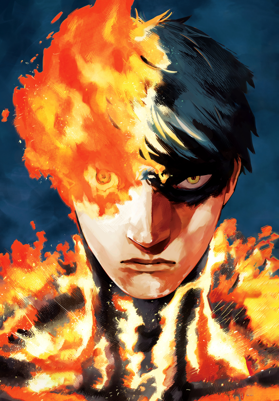 分享一组藤本树代表作《炎拳》单行本无字封面[给力]  图源网络,侵删