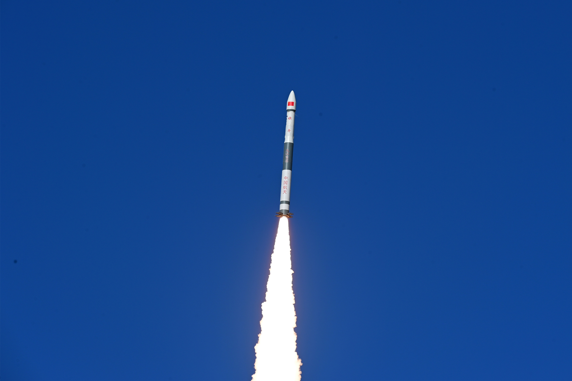 我国在酒泉卫星发射中心使用快舟一号甲运载火箭,成功将天目一号气象