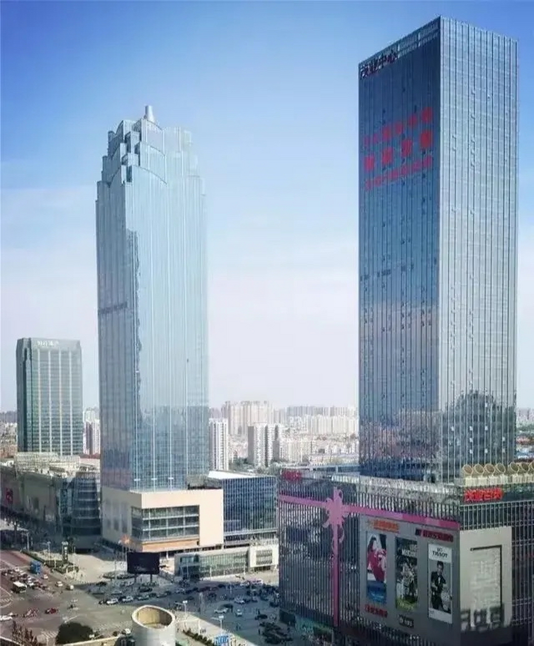1,石家庄电视塔  280米  2,保定万博广场  258米  3,石家庄开元饺融