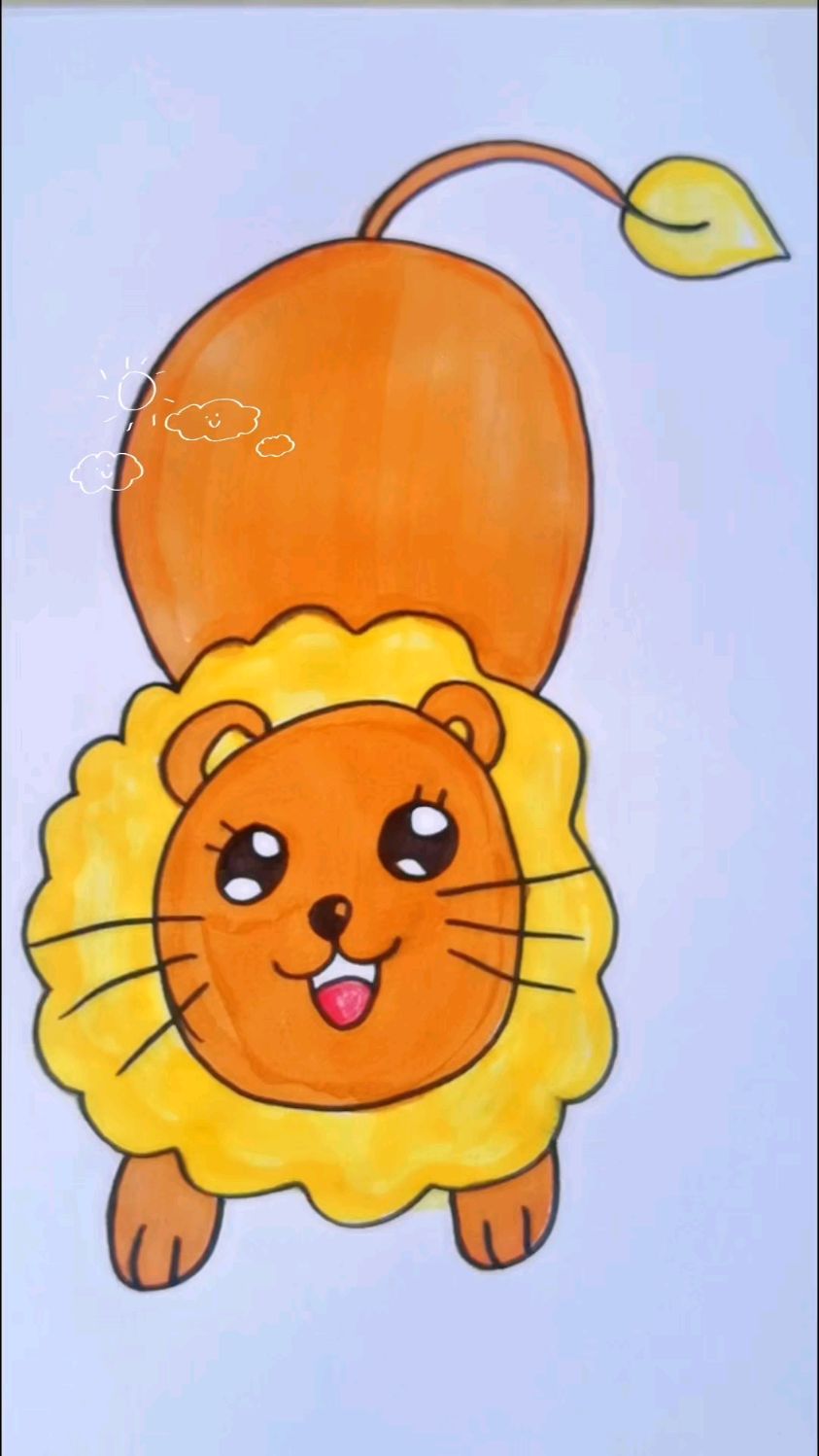 手残堂救星来啦!简笔画可爱的小狮子