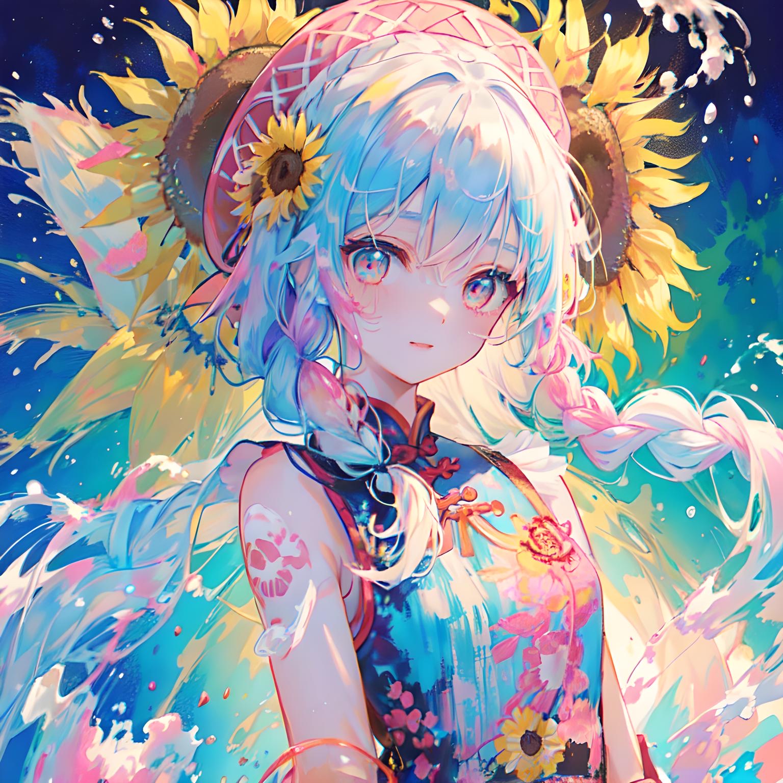 动漫头像——向日葵少女