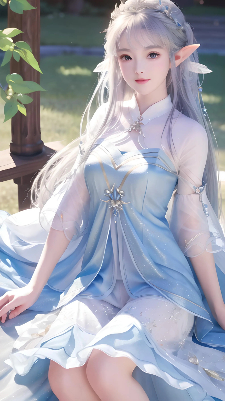 蓝色妖姬小精灵ai二次元