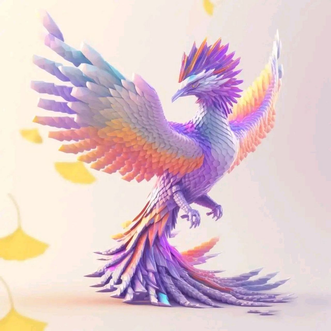 五彩凤凰,这是凤凰吗 感觉像变种的鹰