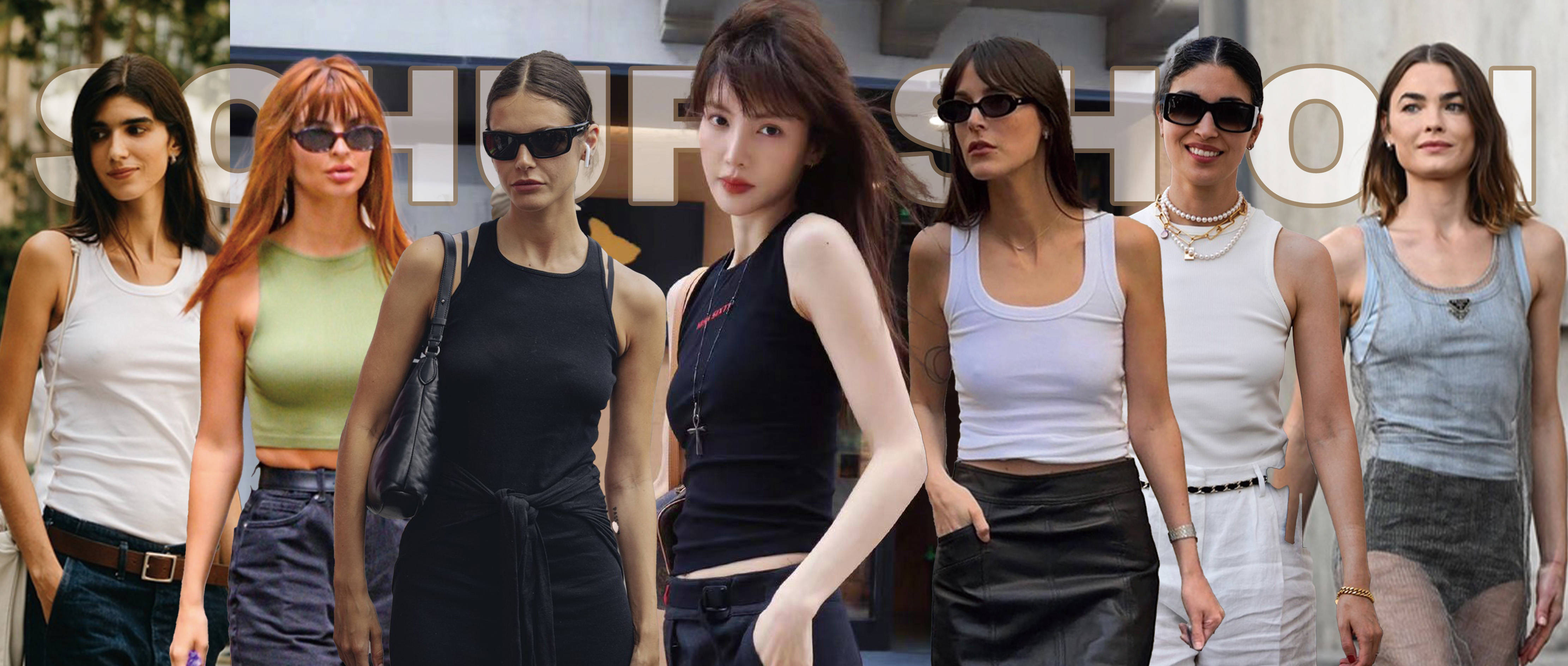 女明星穿"老头背心"的魅力,金晨张天爱的美背是真实存在的吗?