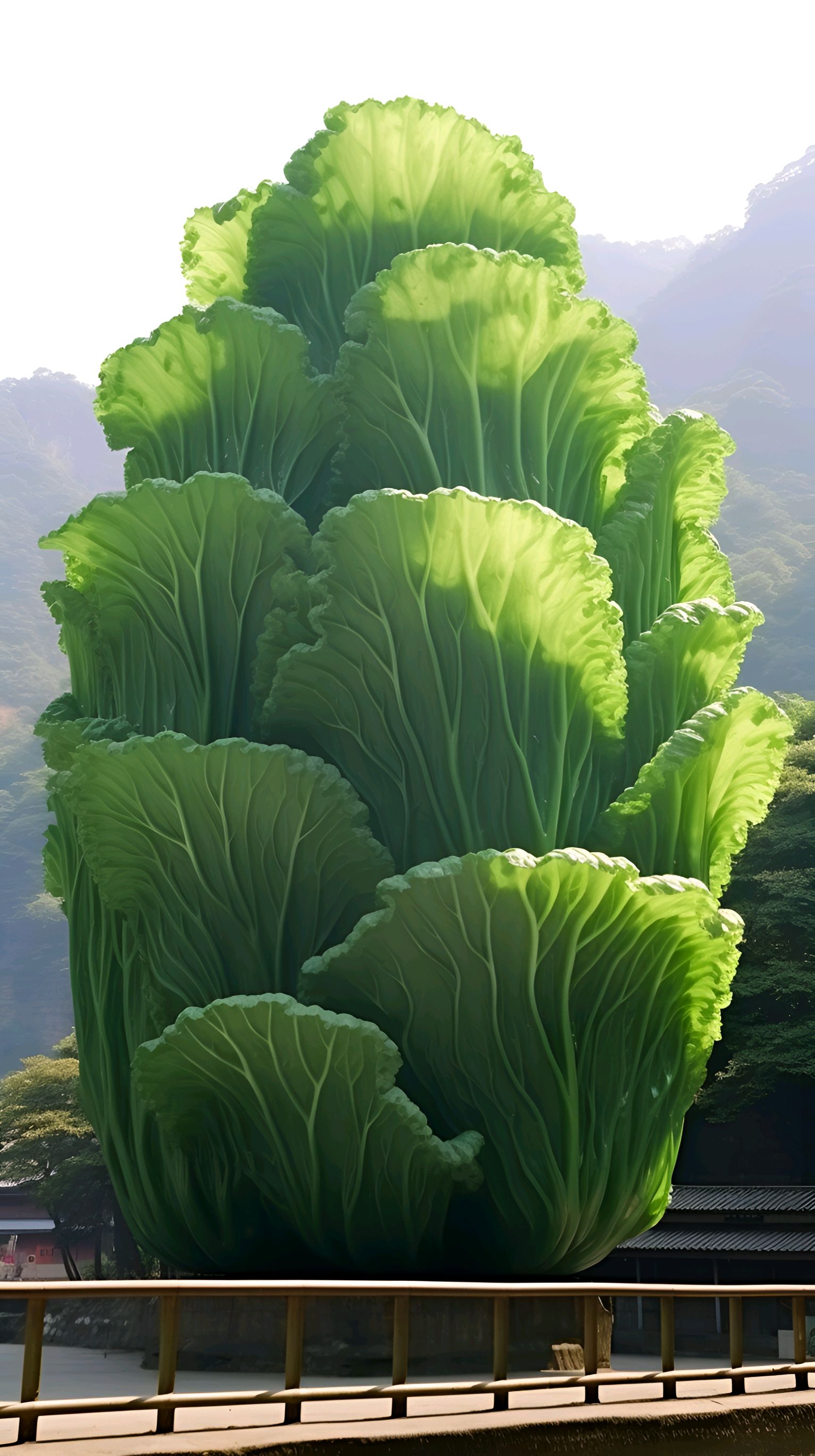 你见过这样的巨型白菜吗
