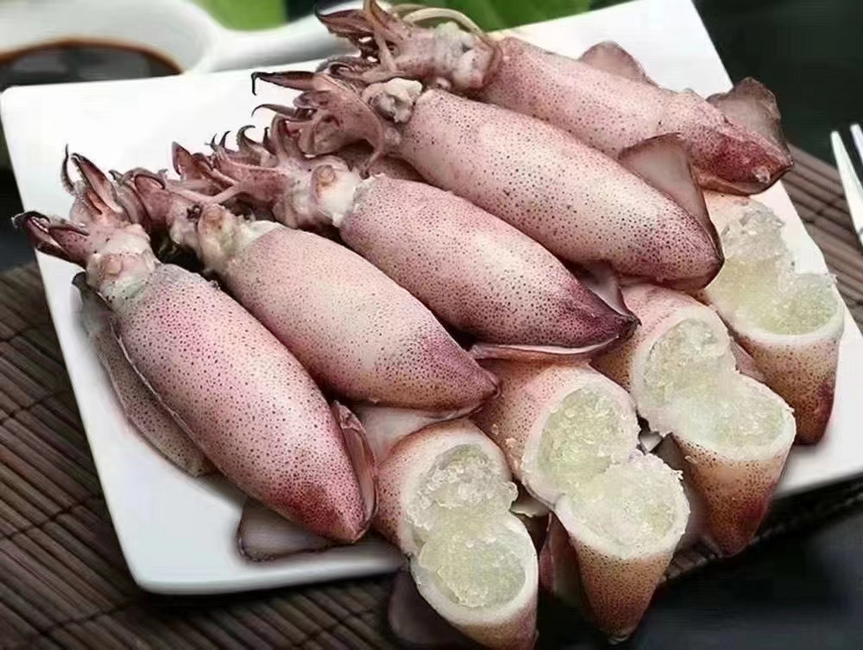 熟满膏鱿鱼,加热就能吃#海鲜